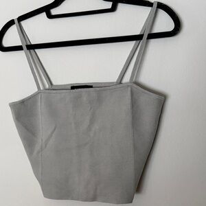 Light grey ish crop top